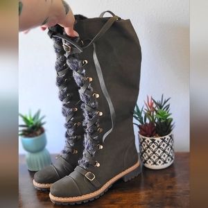 Like New Faux Fur Boots